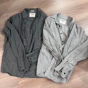 Abercrombie and fitch men’s button down long sleeves